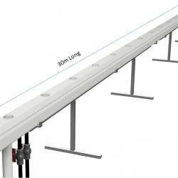 30m NFT Trellis Crop Production Line with Aluminium Structure